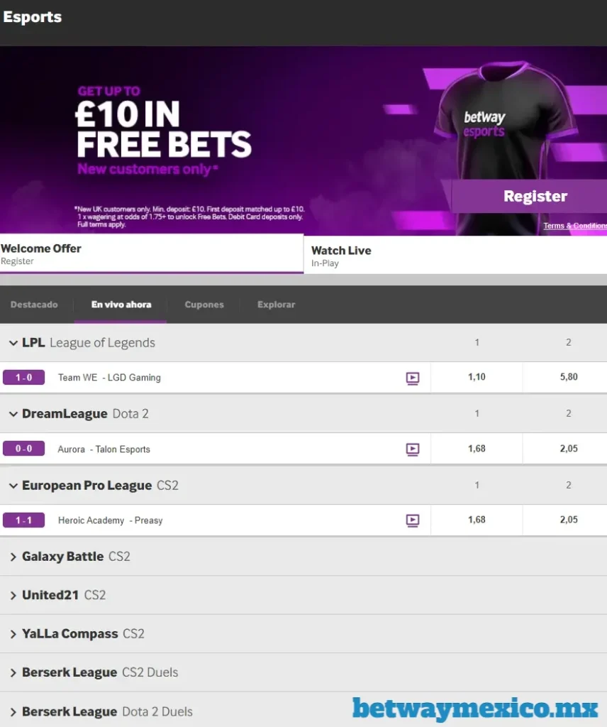 Betway esport